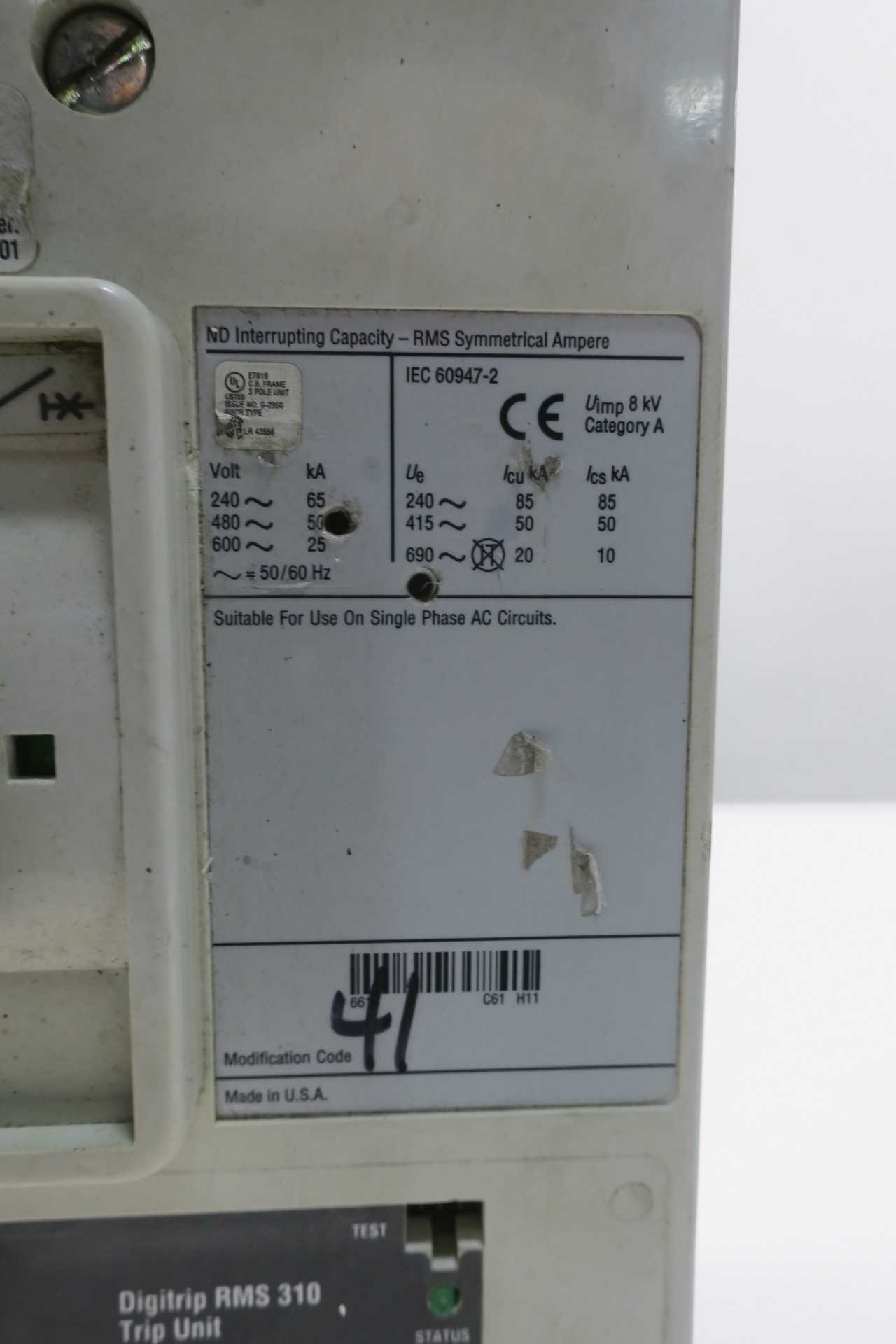 EATON ND312T32W MOLDED CASE CIRCUIT BREAKER 1200A AMP 3P 600V-AC - CIRCUIT BREAKERS
