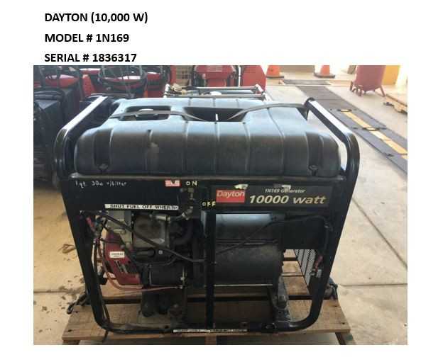 Dayton 1N169 10,000 W Generator - STANDBY POWER GENERATOR