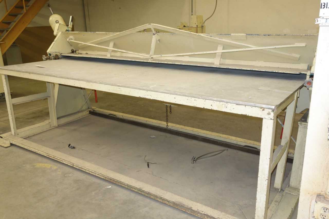 Chicago S1016 10' x 16 Ga. Apron Brake Bending Machine With Work Table - MACHINING ACCESSORIES & TOOLING