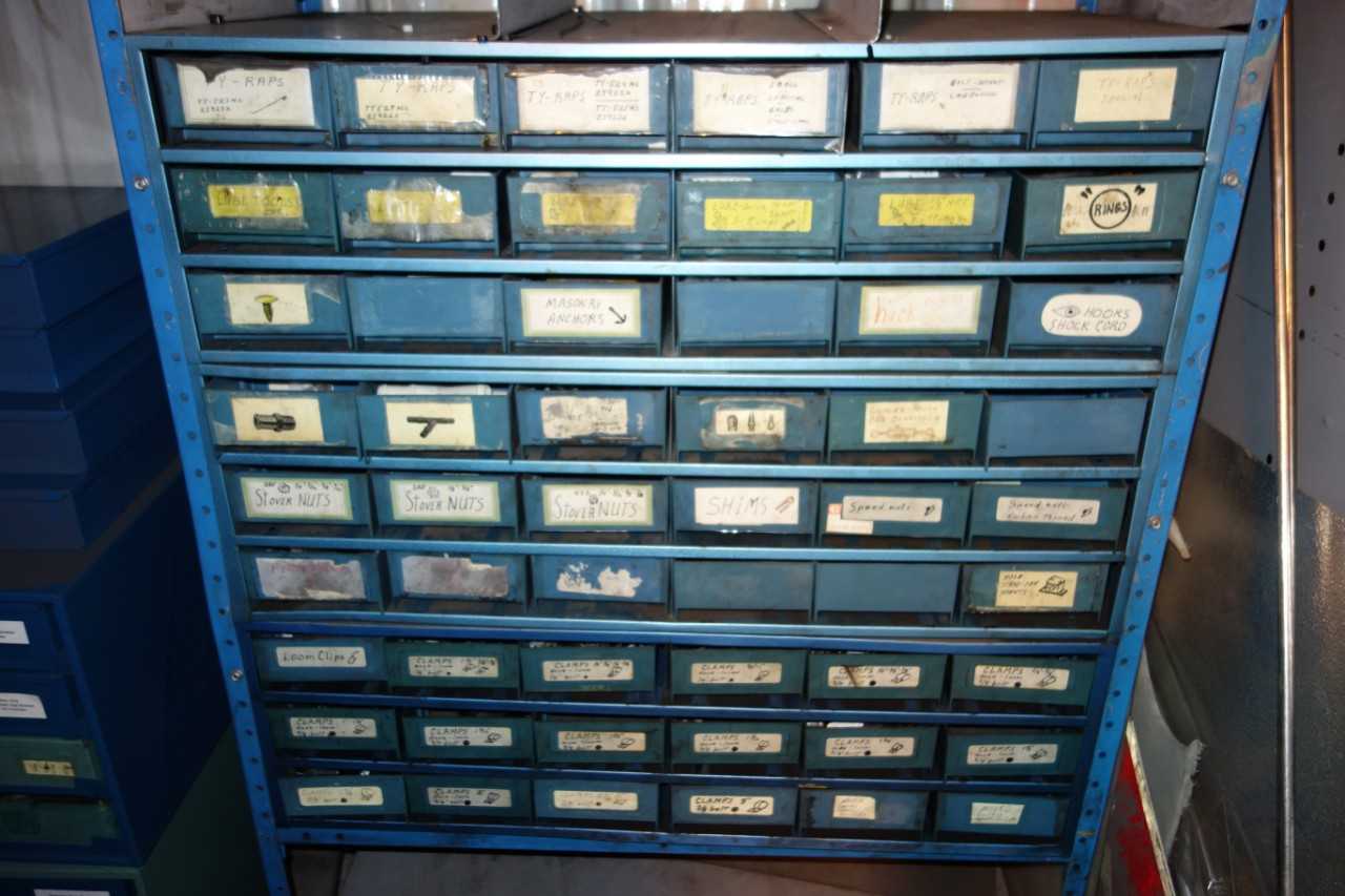 CONTENTS WITH CABINET, HARDWARE - TOOL STORAGE