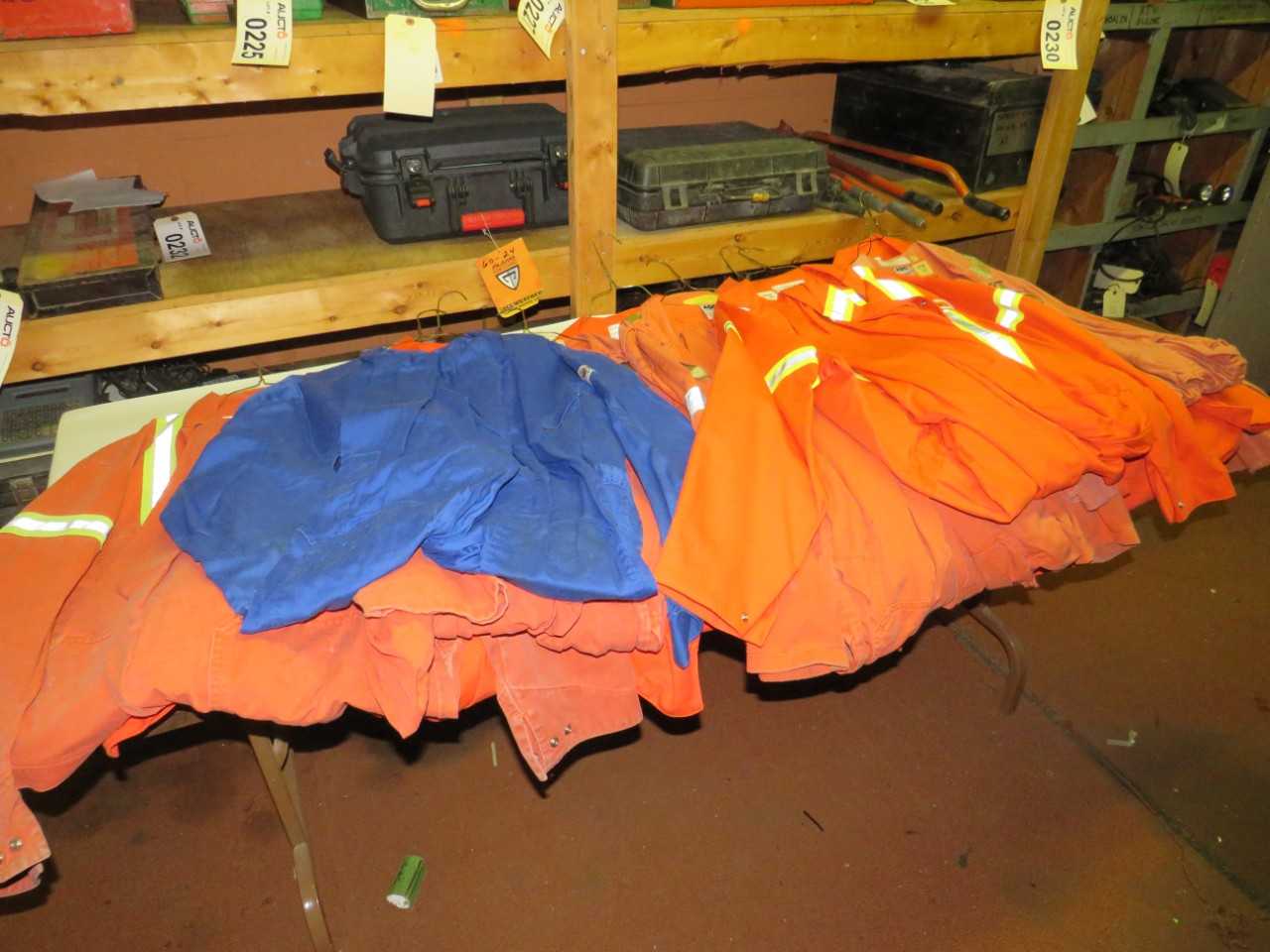 LOT OF 10 ASSORTED FLAME RESISTANT COVERALLS - SAFETY EQUIPMENT