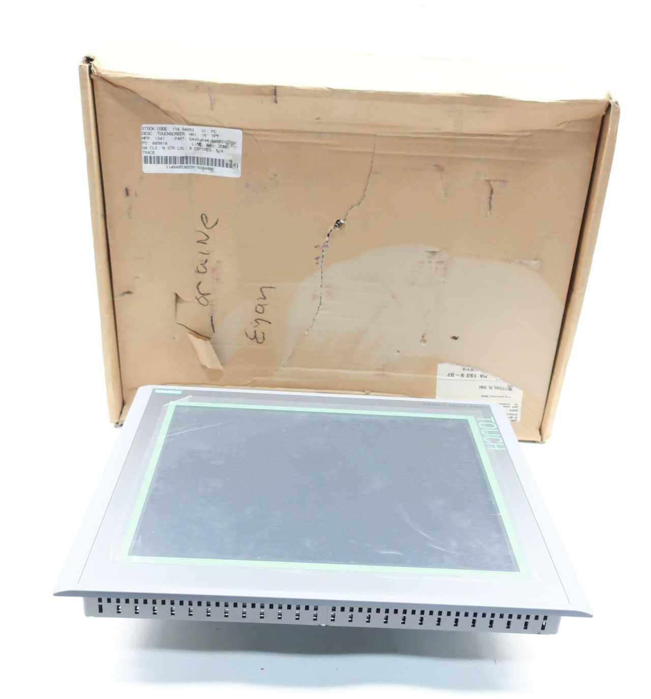 SIEMENS 6AV6 644-0AB01-2AX0 OPERATOR INTERFACE PANEL - AUTOMATION & CONTROLS