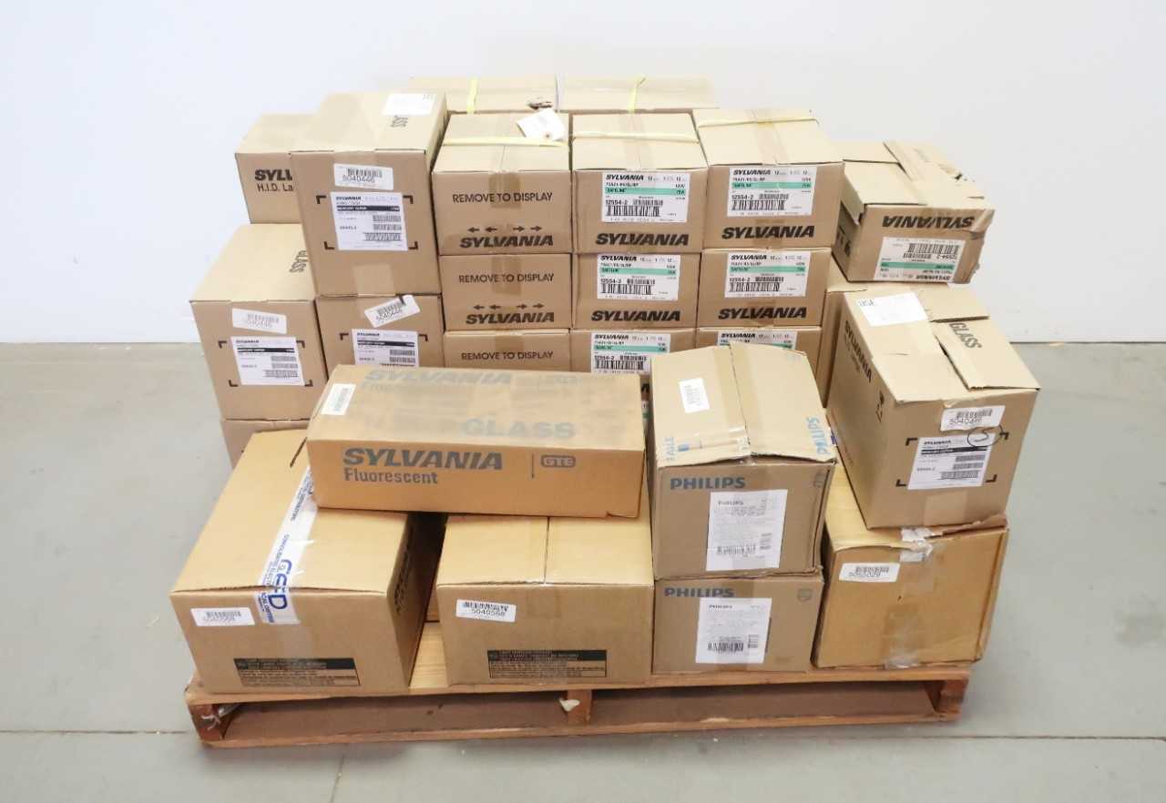SYLVANIA, PHILIPS, GE FLUORESCENT, HPS, AND MV LIGHT BULBS - LIGHTING