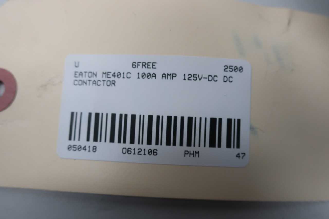 EATON ME401C 150A DC CONTACTOR - CONTACTORS