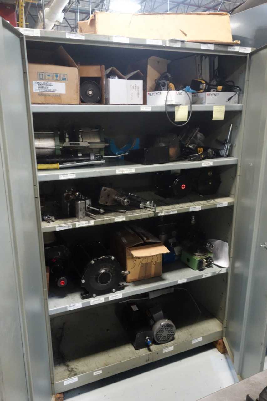 Cabinet with contents - INDUSTRIAL PARTS
