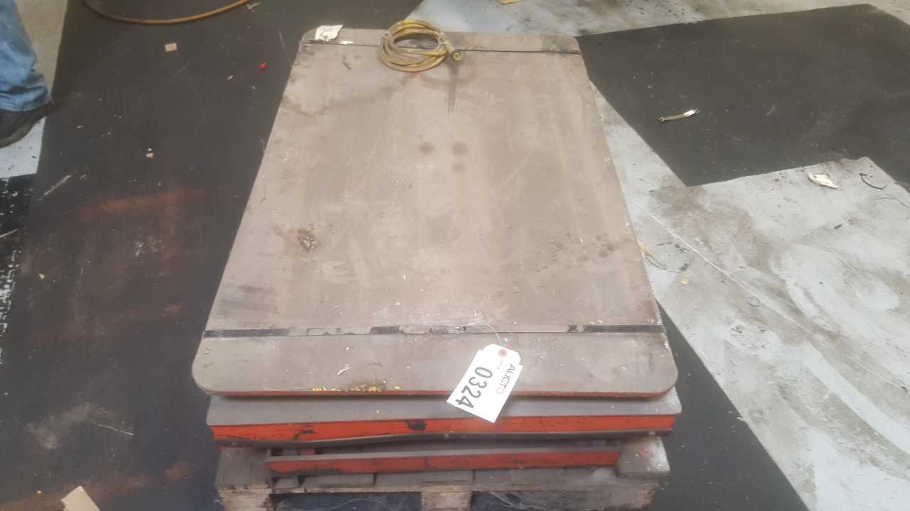 Presto scissor lift table, 3000lb capacity - MATERIAL HANDLING