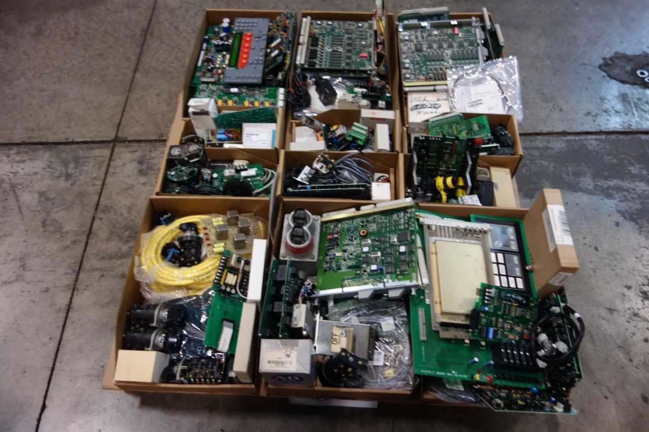 1 PALLET OF ASSORTED SENSOR CONTROLS, SWITCH CONTROLS, CONTROL BOARDS- ALLEN BRADLEY, ABB, HONEYWELL, BANNER - AUTOMATION & CONTROLS