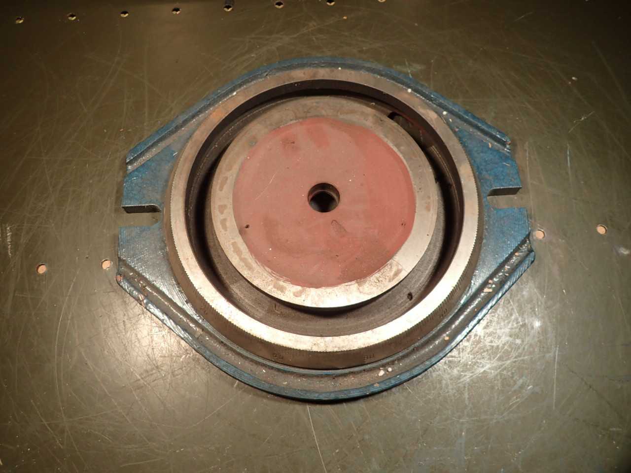 6" Mill Milling Vise Swivel Base with 1" Center Hole, Used in Good Condition - MACHINE TOOLING