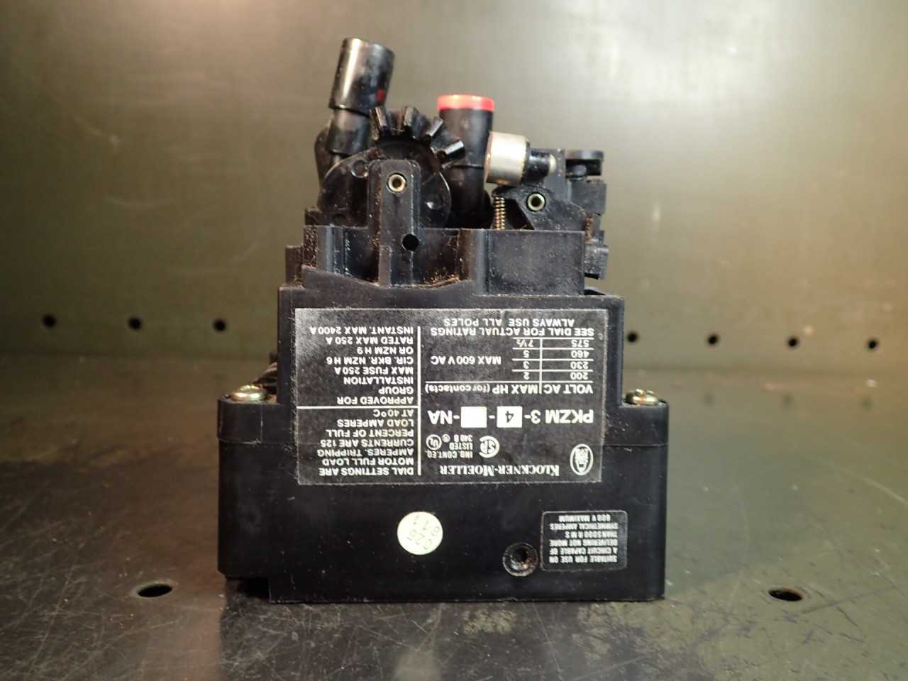 Klockner Moeller PKZM3-4-NA AC Motor Starter NOS - New Old Stock - MOTOR STARTERS
