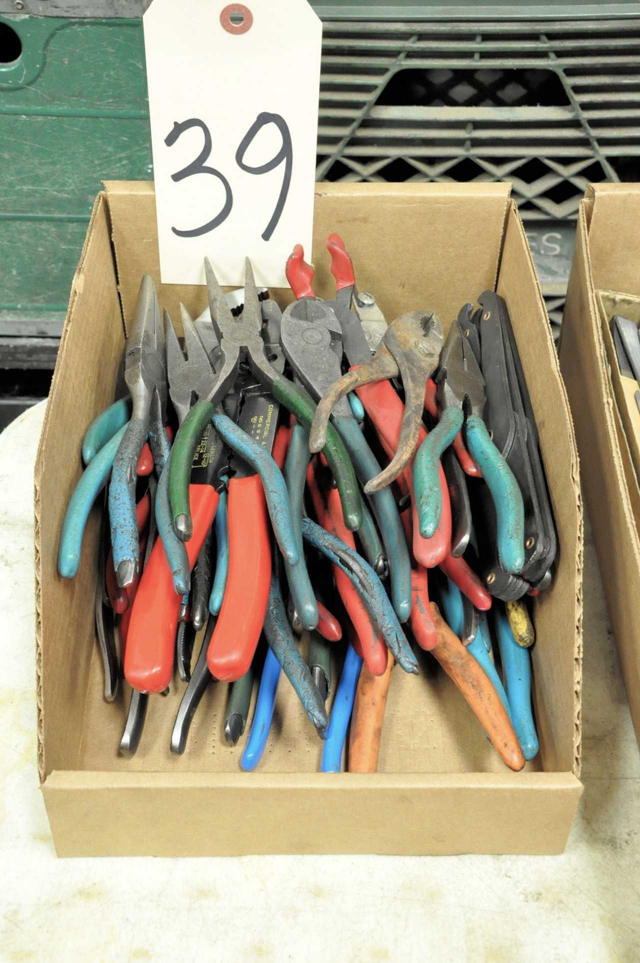Lot Asstd Pliers Snips etc in 1 Box - ELECTRIC POWER TOOLS