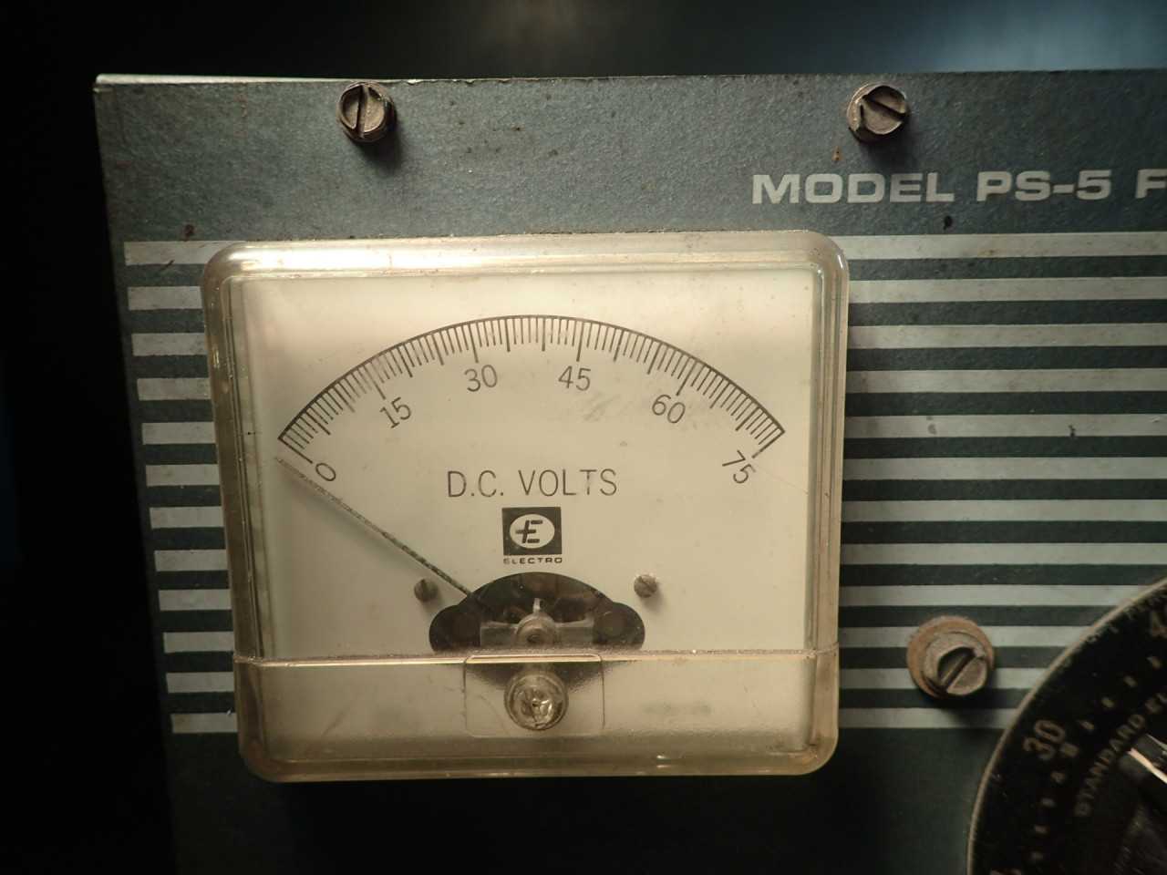 Electro PS-5 Filtered DC Variable Power Supply 0-55V DC 0-10A Needs New Cord - ELECTRICAL PARTS