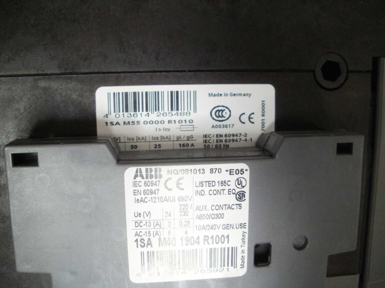 ABB MS495-100E QTY. 2 - AUTOMATION & CONTROLS