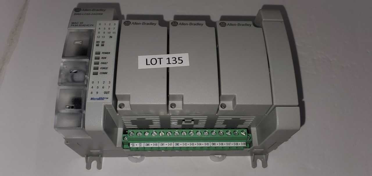 Allen Bradley Micro 850 2080-LC50-24QWB PLC - AUTOMATION & CONTROLS