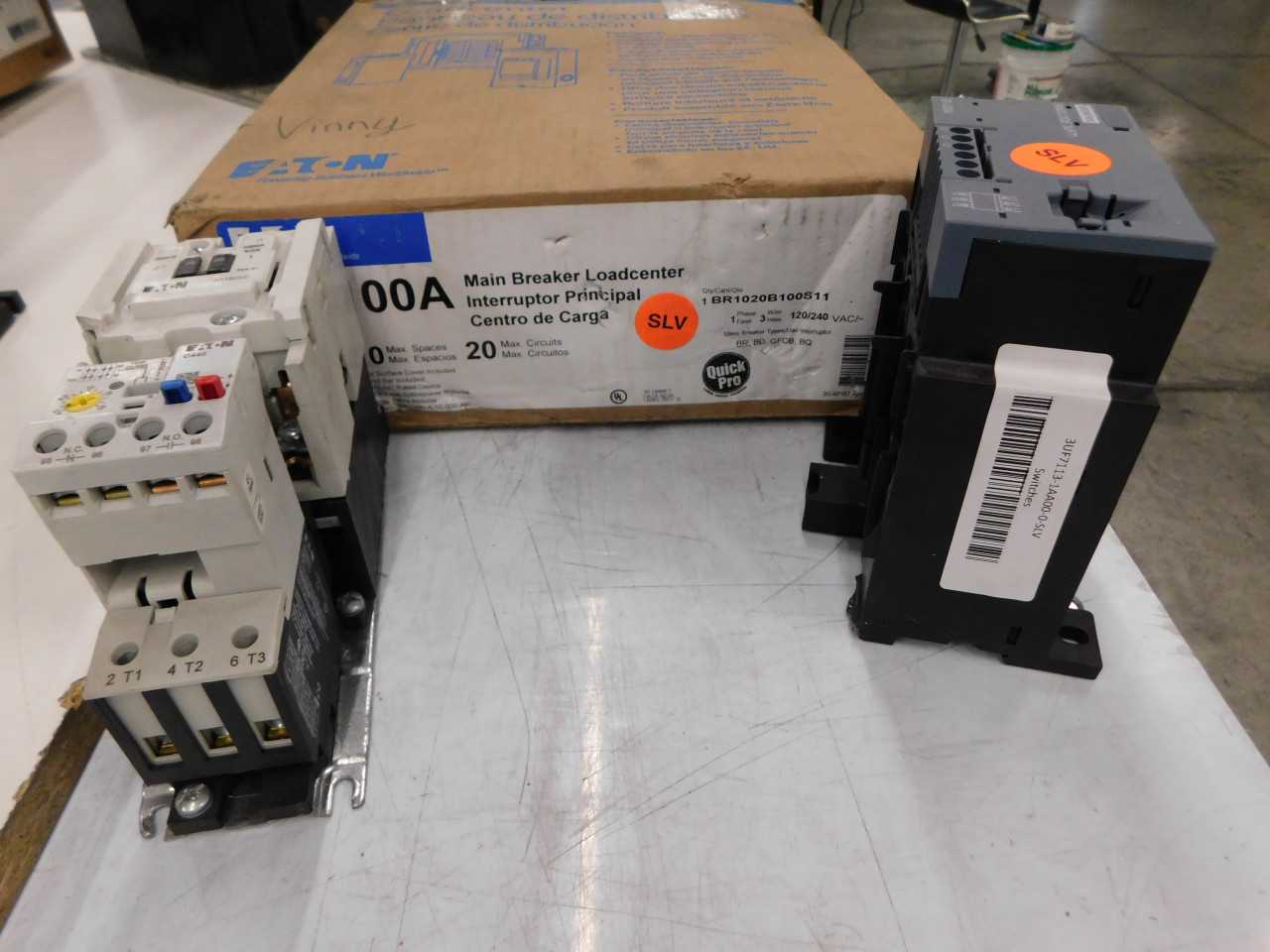 Lot of Quantity 3x Salvage Items - 2 Starters, and 1 Loadcenter - MATERIAL HANDLING