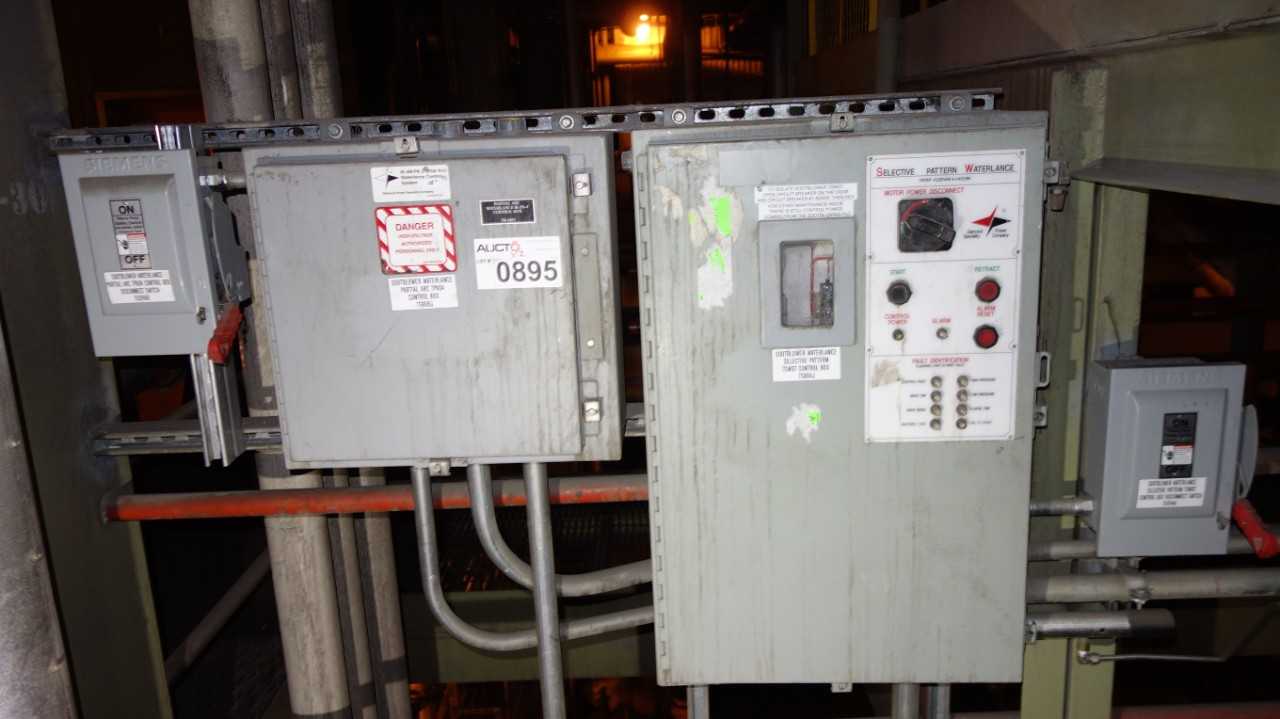 LOT OF 2 ASSORTED SOOT BLOWER CONTROL PANEL W/ ALLEN BRADLEY 1747 CONTROLLER MODULE RACK - AUTOMATION & CONTROLS