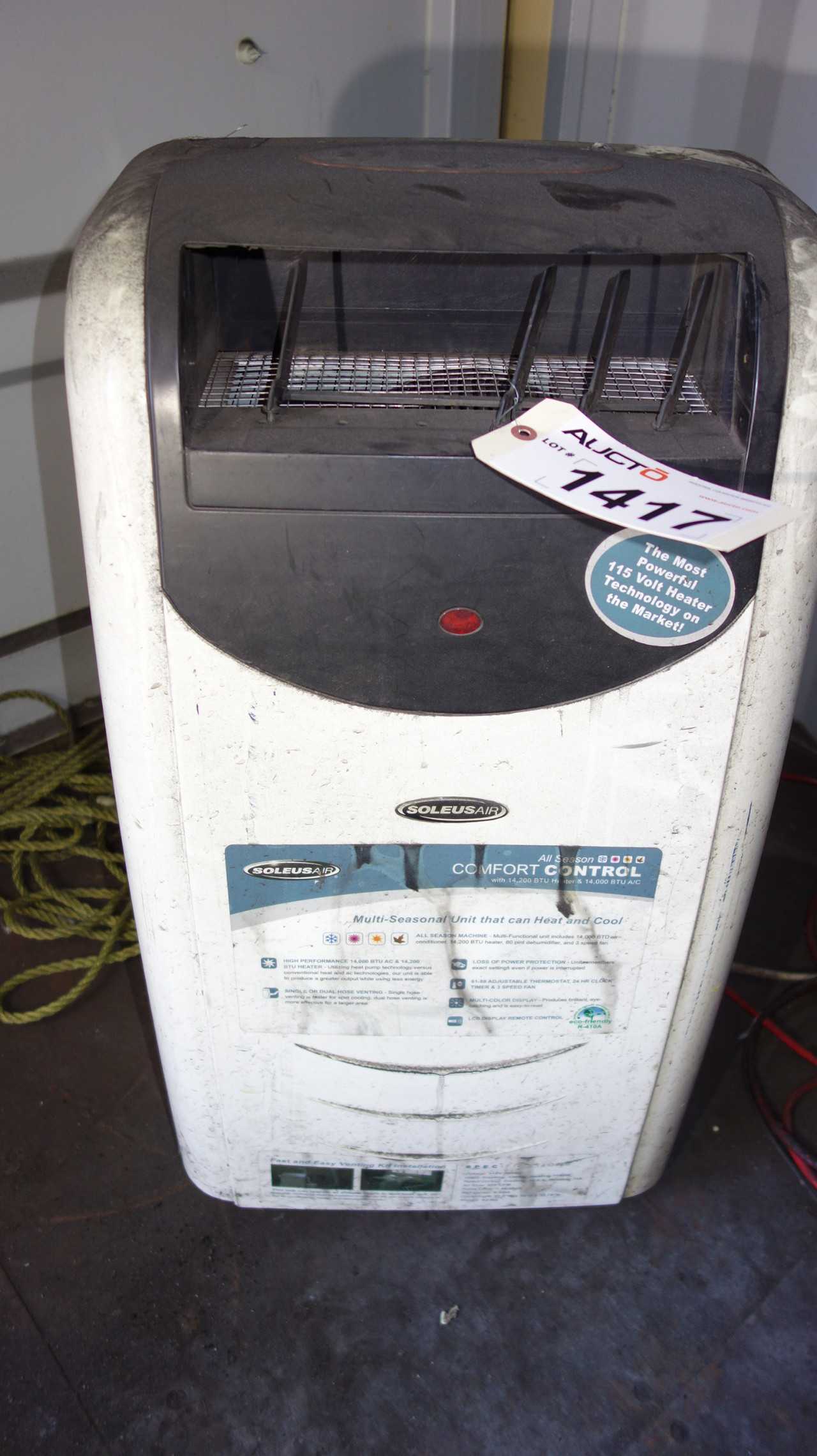 SOLEUS AIR LX-140 PORTABLE AC UNIT 115V - ELECTRIC MOTORS