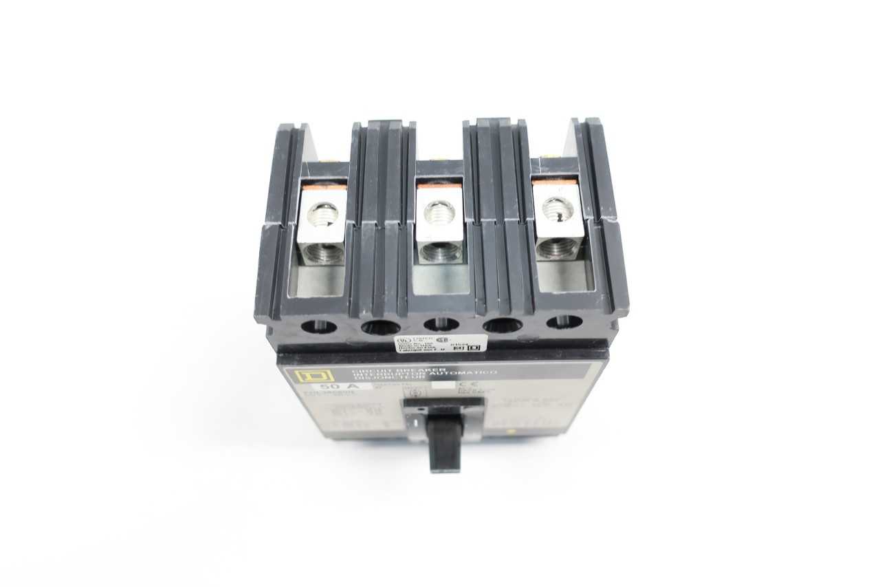 SQUARE D FHL36050G MOLDED CASE CIRCUIT BREAKER 3P 50A AMP 600V-AC - CIRCUIT BREAKERS