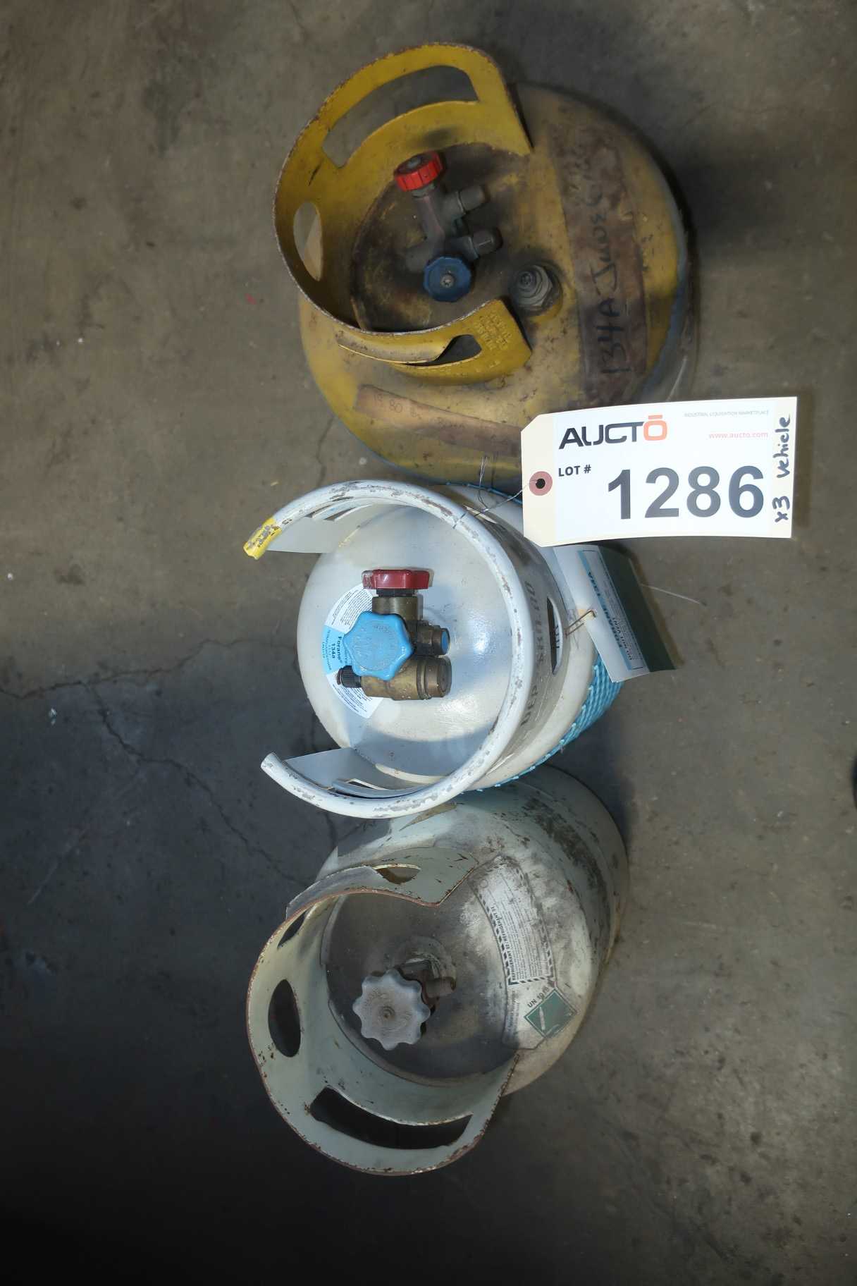 LOT OF 3 134A REFRIGERANT TANKS - INDUSTRIAL PARTS