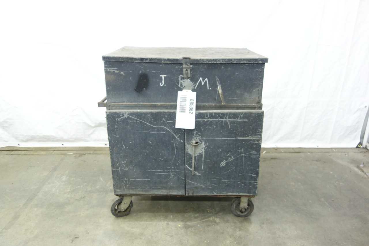 ROLLING TOOLBOX WITH TOP BIN AND SWING DOORS - TOOL STORAGE