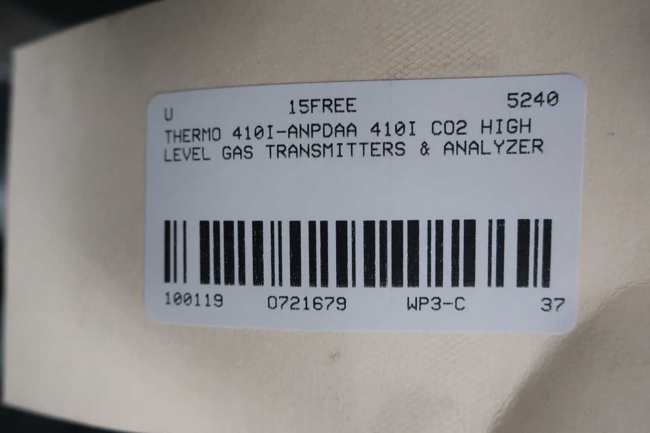 THERMO 410I-ANPDAA 410I CO2 GAS TRANSMITTERS & ANALYZER - ANALYZER