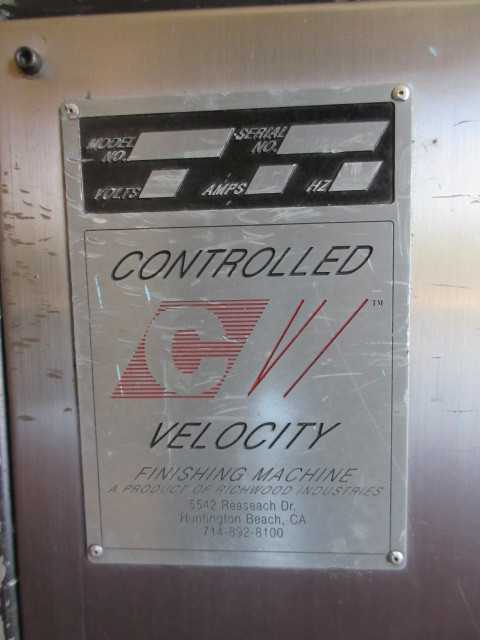 RICHWOOD CONTROLLED VILOCITY FINISHING MACHINE - MACHINING ACCESSORIES & TOOLING