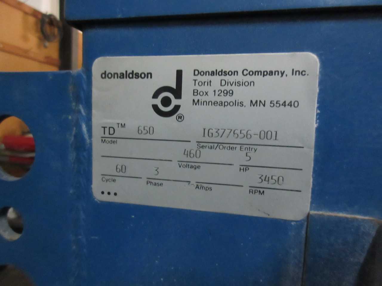 TORIT CARTRIDGE DUST COLLECTOR - DUST COLLECTOR