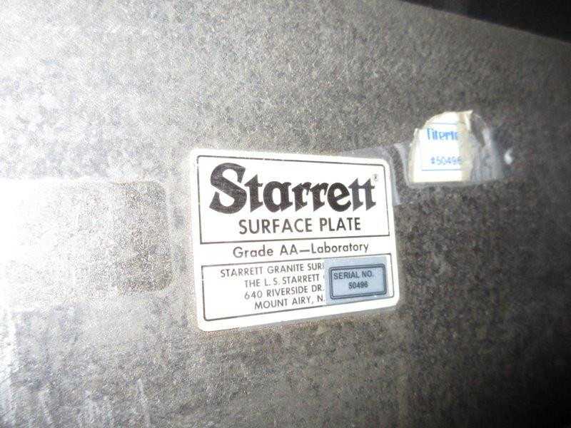 STARRET GRANITE SURFACE PLATE - PROCESS EQUIPMENT