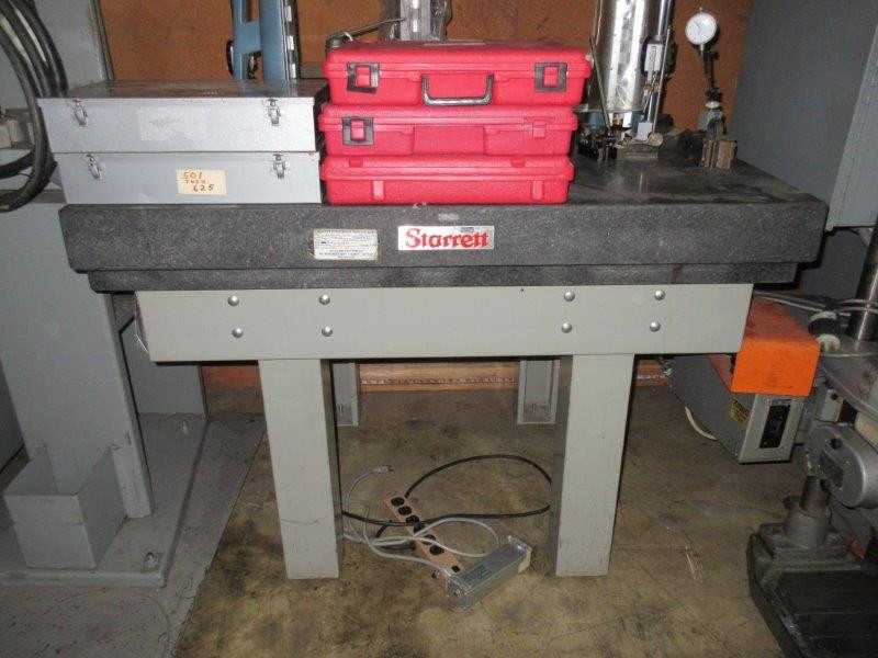 STARRET GRANITE SURFACE PLATE - PROCESS EQUIPMENT STARRET GRANITE SURFACE PLATE - PROCESS EQUIPMENT