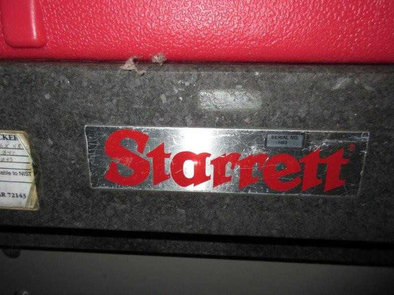 STARRET GRANITE SURFACE PLATE - PROCESS EQUIPMENT