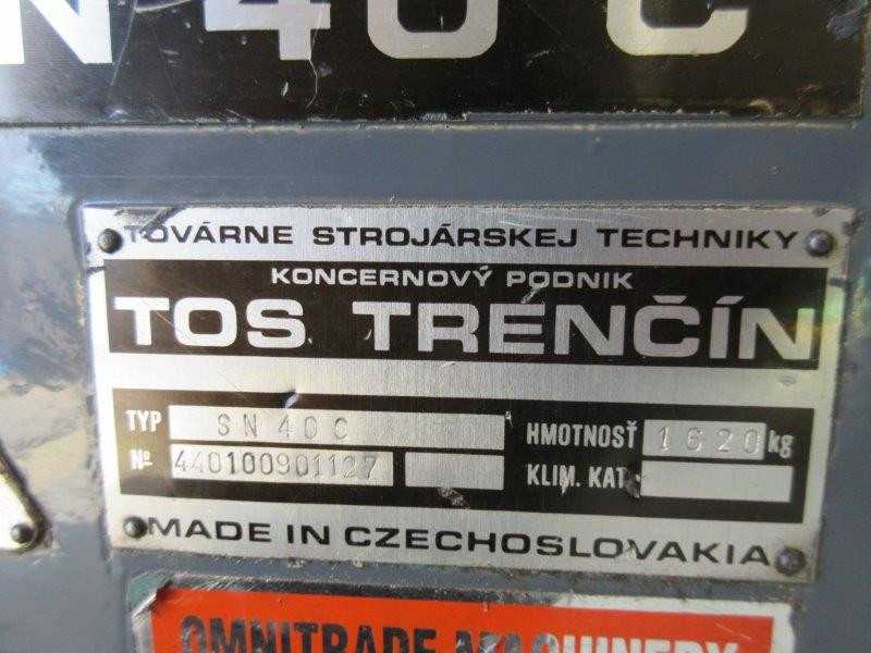 TOS TRENCIN PRECISION GAP BED ENGINE LATHE - LATHES