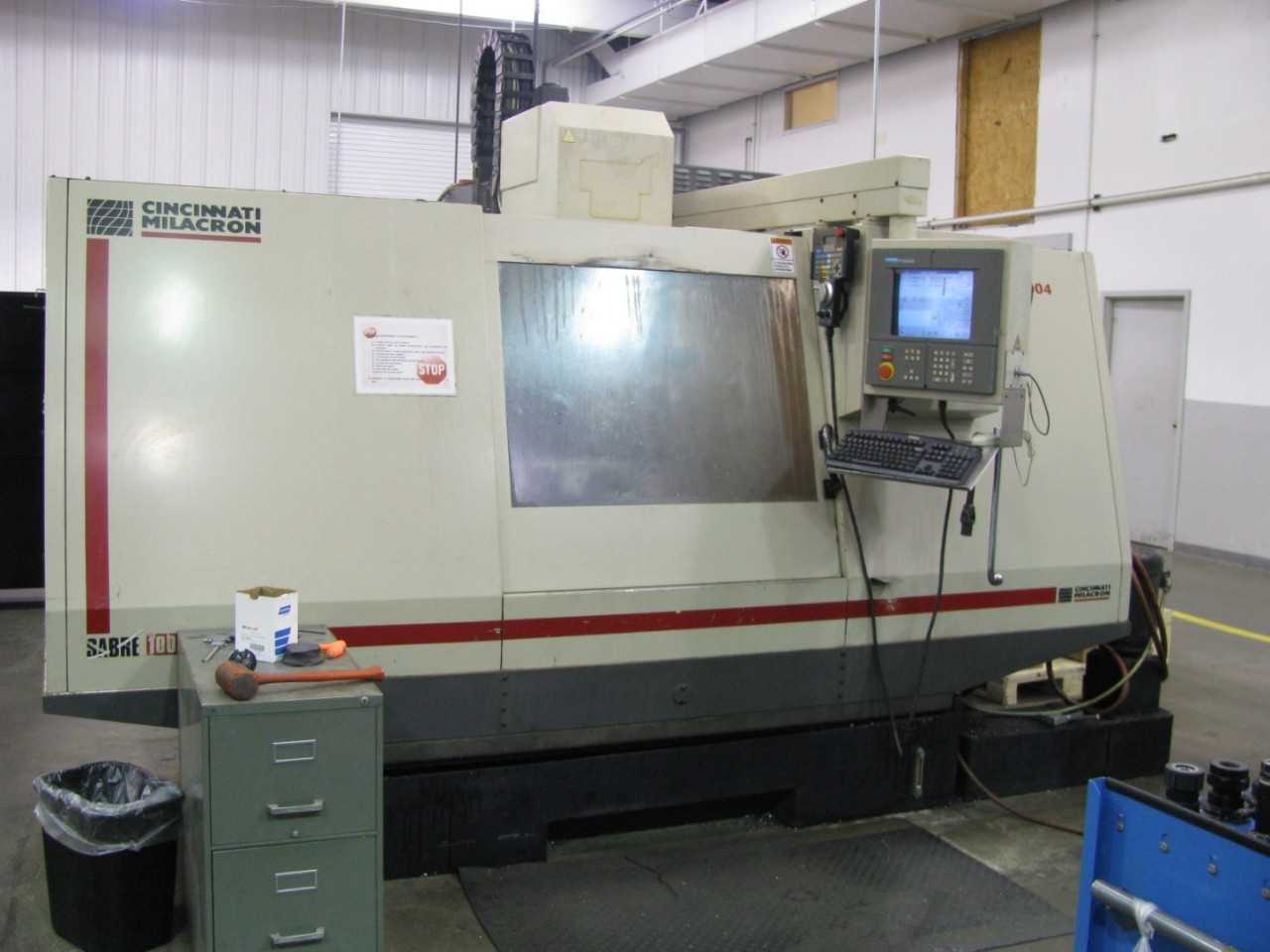 CINCINNATI SABRE 1000 CNC VERTICAL MACHINING CENTER - MACHINING ACCESSORIES & TOOLING CINCINNATI SABRE 1000 CNC VERTICAL MACHINING CENTER - MACHINING ACCESSORIES & TOOLING