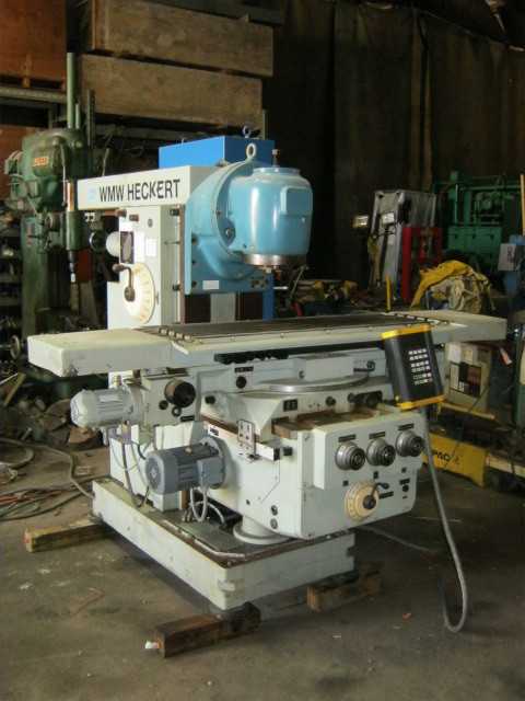 WMW HECKERT UNIVERSAL HORIZONTAL MILLING MACHINE WITH VERTICAL HEAD - MILLING MACHINES WMW HECKERT UNIVERSAL HORIZONTAL MILLING MACHINE WITH VERTICAL HEAD - MILLING MACHINES