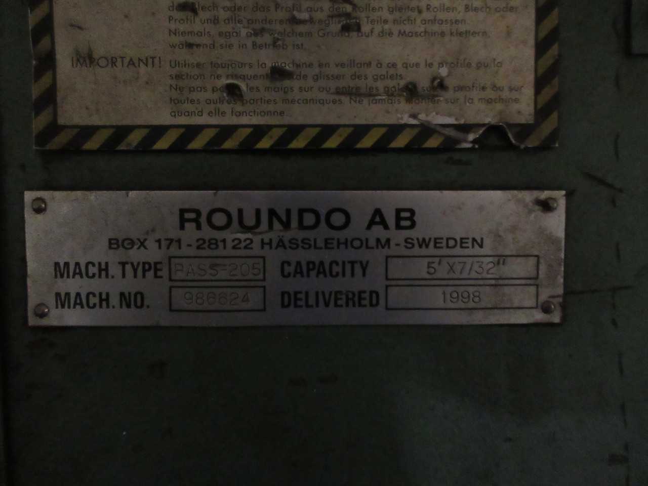 ROUNDO DOUBLE INITIAL PINCH PLATE ROLLS - MACHINING ACCESSORIES & TOOLING