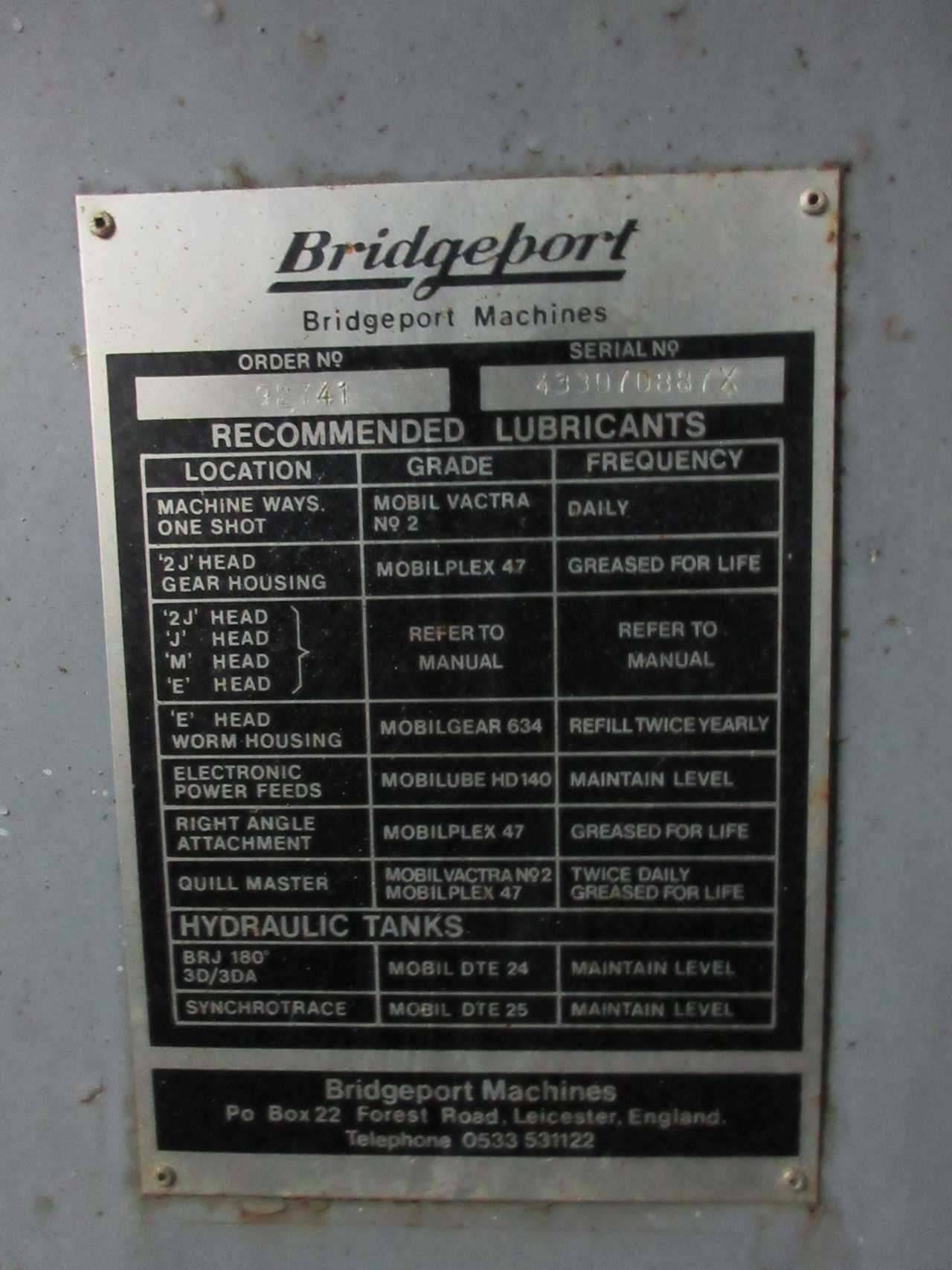 Bridgeport Mill VariDrive - MILLING MACHINES