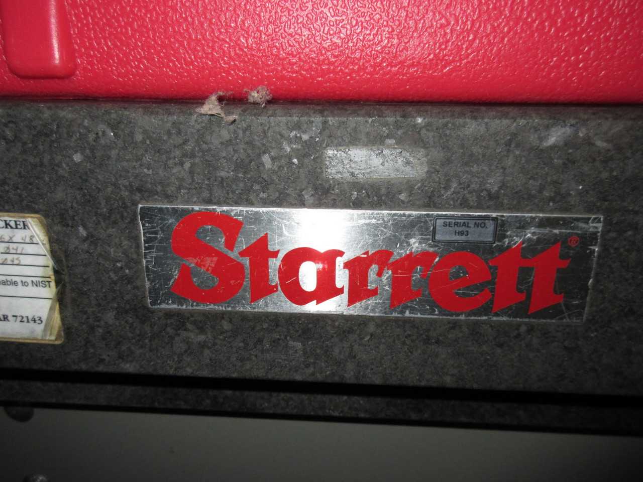 STARRET GRANITE SURFACE PLATE - PROCESS EQUIPMENT