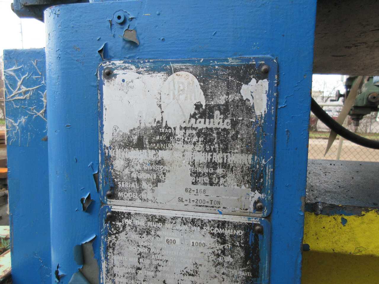 HPM 200 TON HYDRAULIC PRESS - PRESSES