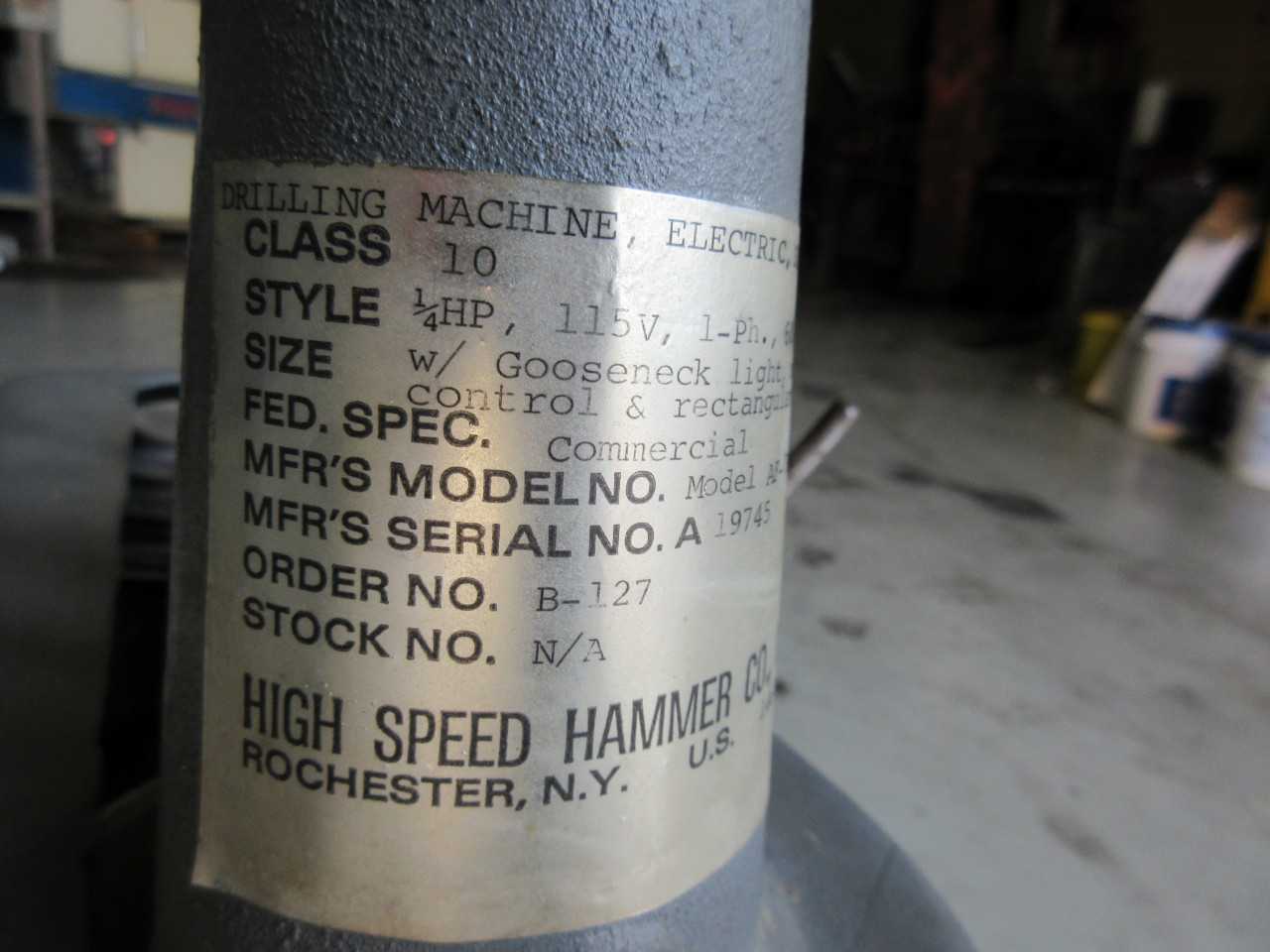 HIGH SPEED PRECISION/SENSITIVE DRILL PRESS - UPRIGHT DRILL PRESSES
