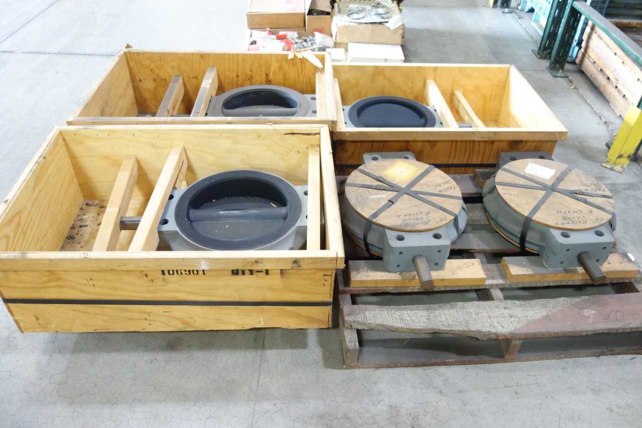 LOT OF 5 BUTTERFLY VALVES, 14" - BUTTERFLY VALVE