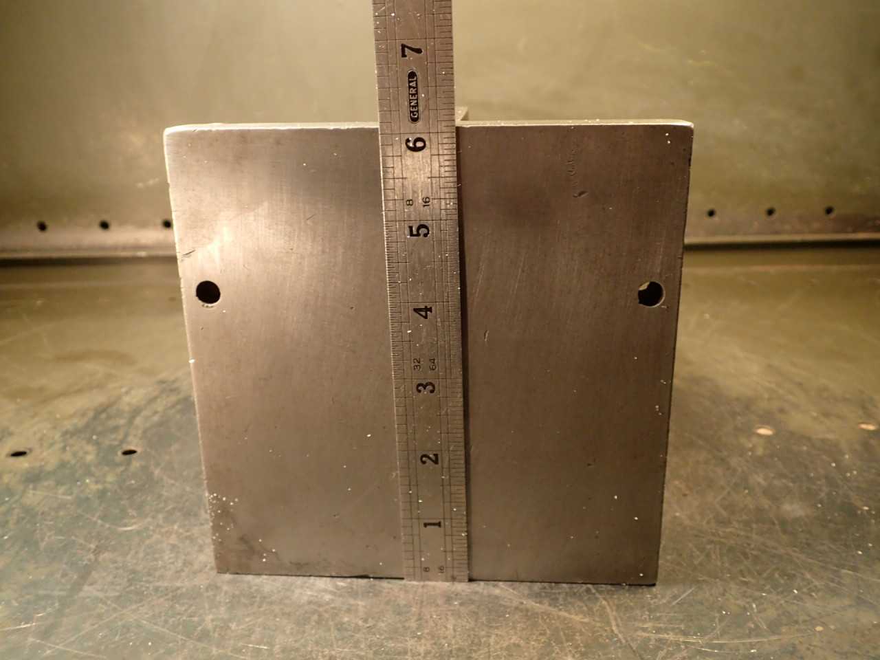 6" x 6" x 6" Cast Right Angle Mill Milling Machinist Set-Up Fixture Block Plate - END MILLS