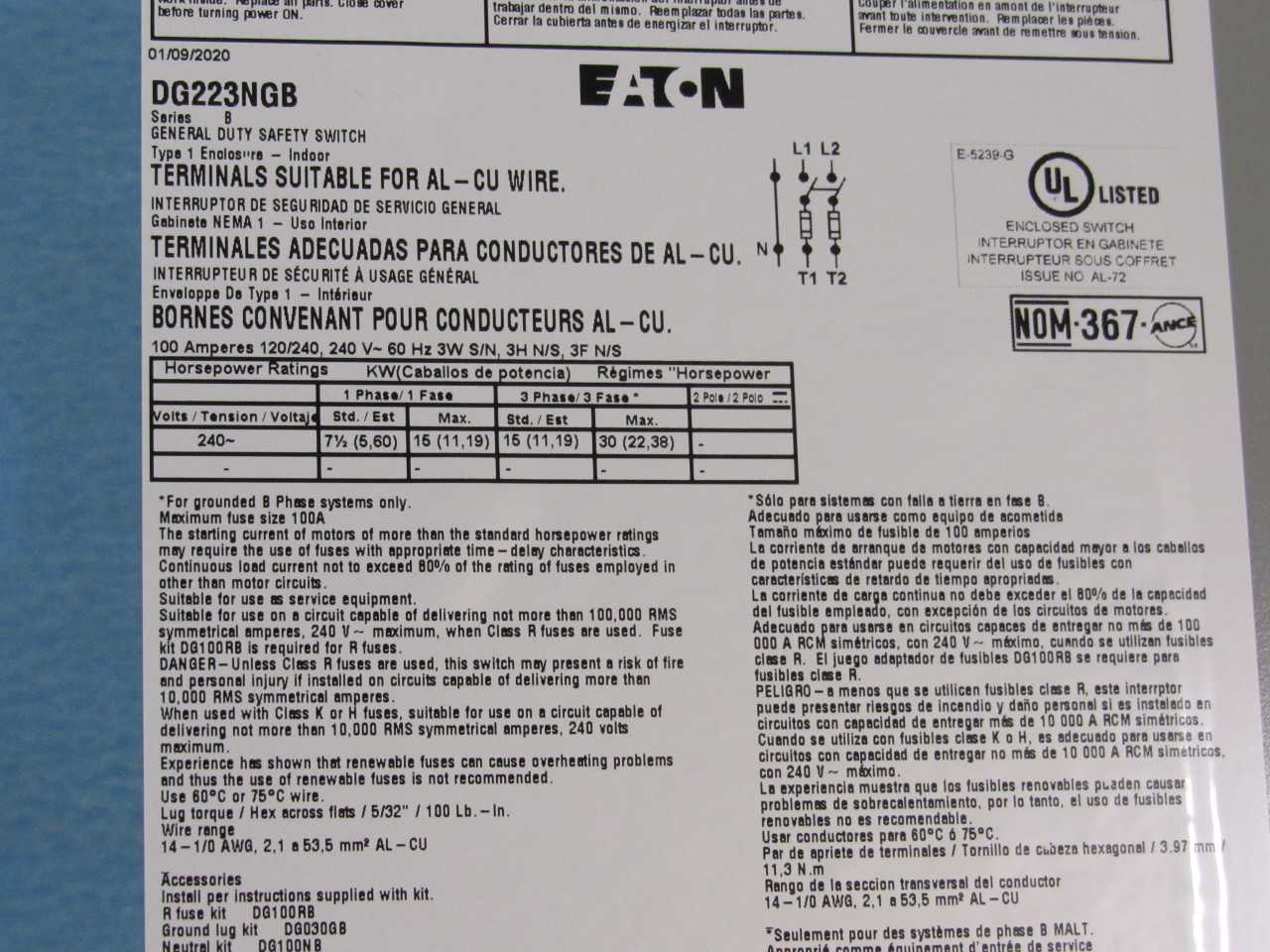Eaton Safety Switches - SAFETY EQUIPMENT