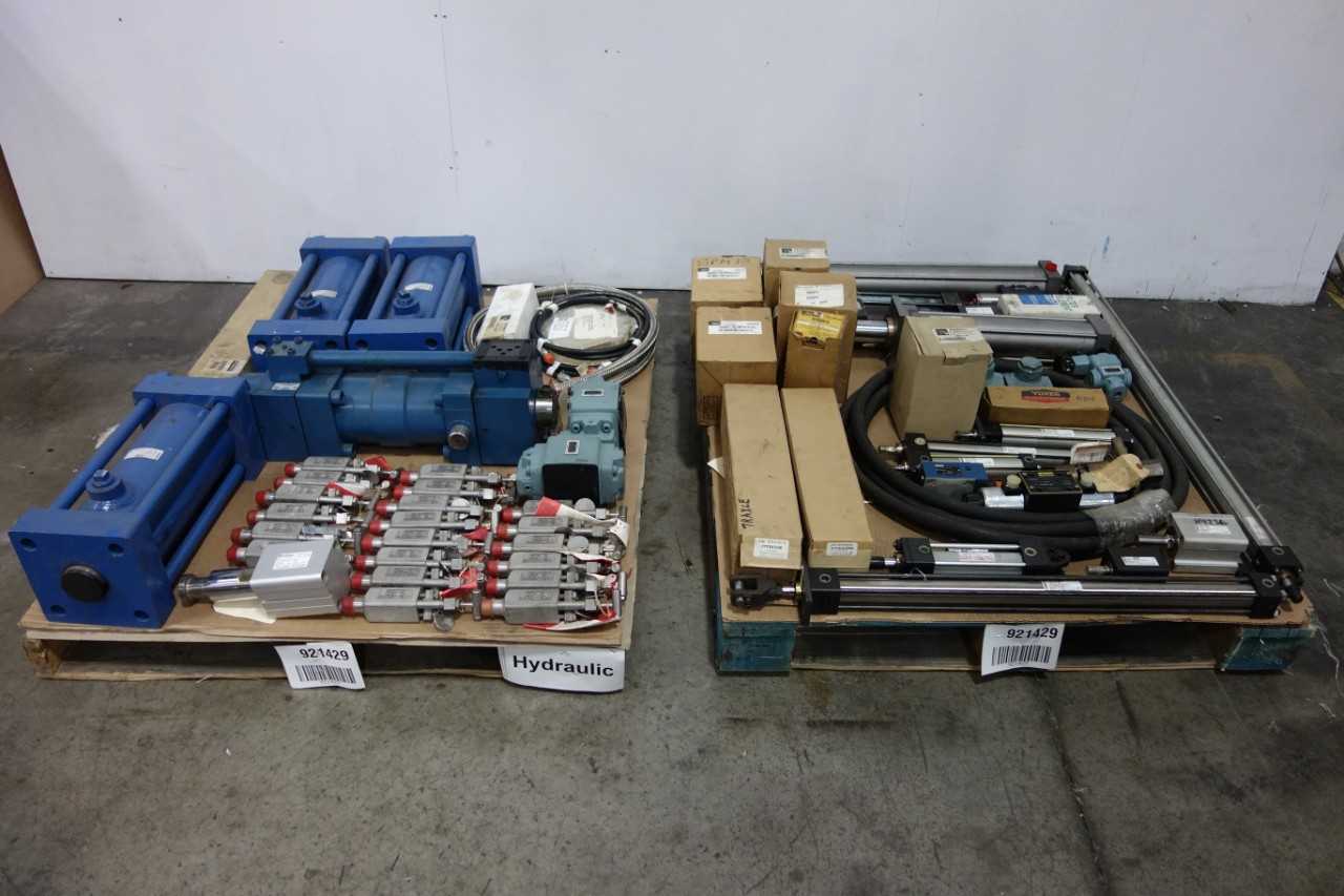 2 PALLETS OF ASSORTED HYDRAULICS - HAND TOOLS
