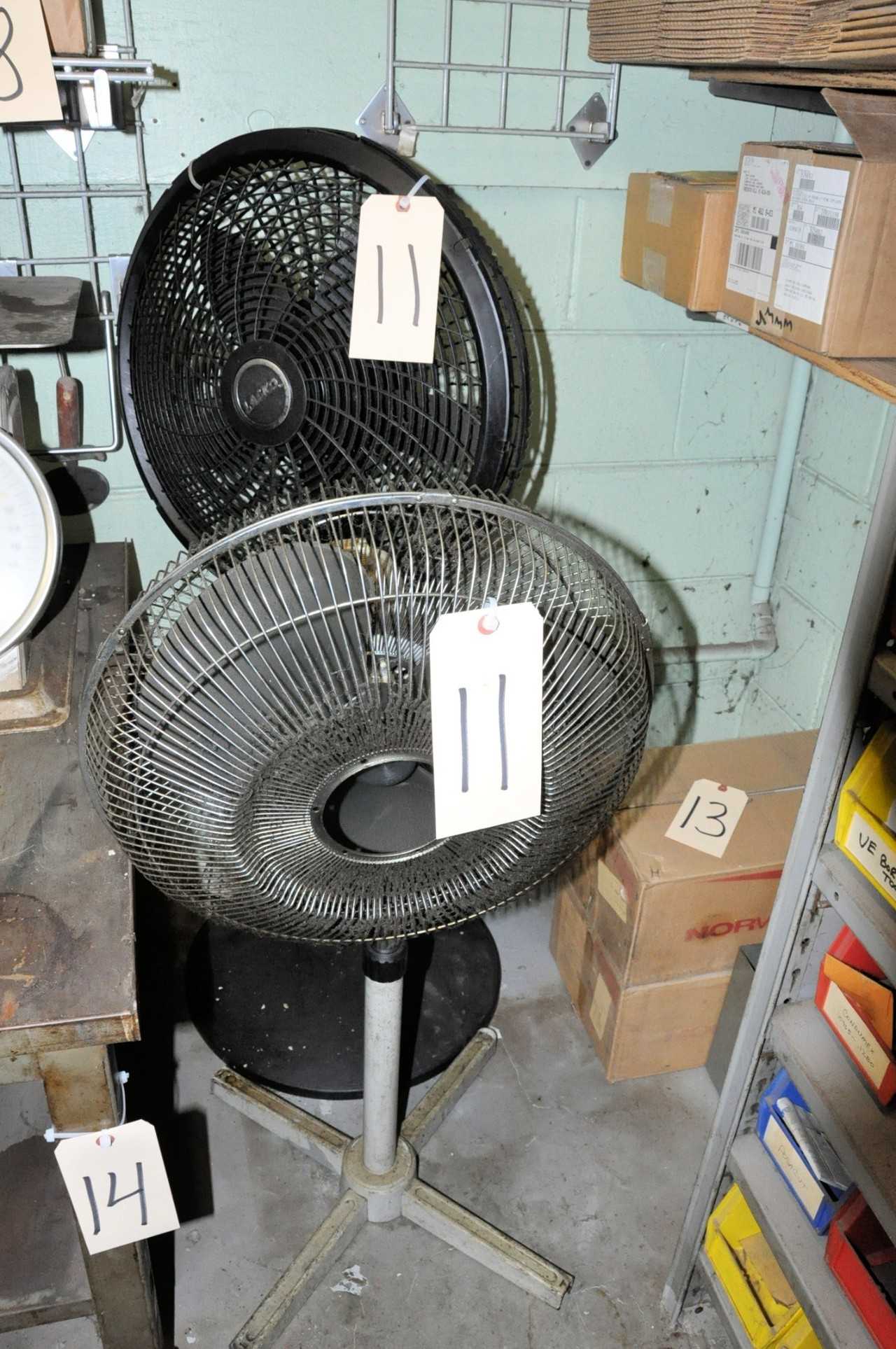Lot-(2) Pedestal Office Fans - TEMPERATURE CONTROL COMPONENTS