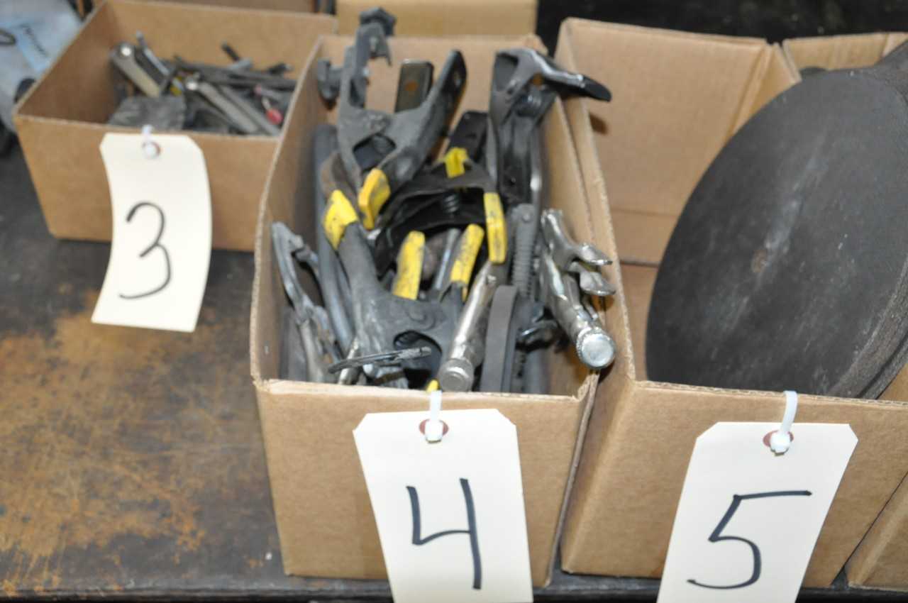 Lot-Assorted Clamps in (1) Box - HAND TOOLS