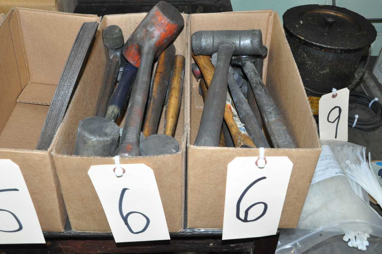 Lot-Assorted Hammers in (2) Boxes - HAND TOOLS