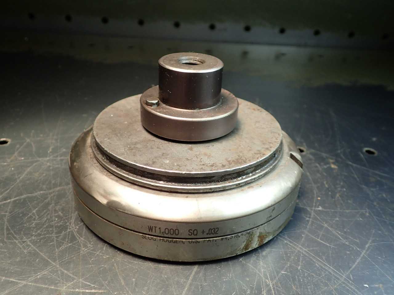 Wilson 1" Square +.032" Turret Press Punch & Die Set 5" Base Used Good Condition - MACHINING ACCESSORIES & TOOLING