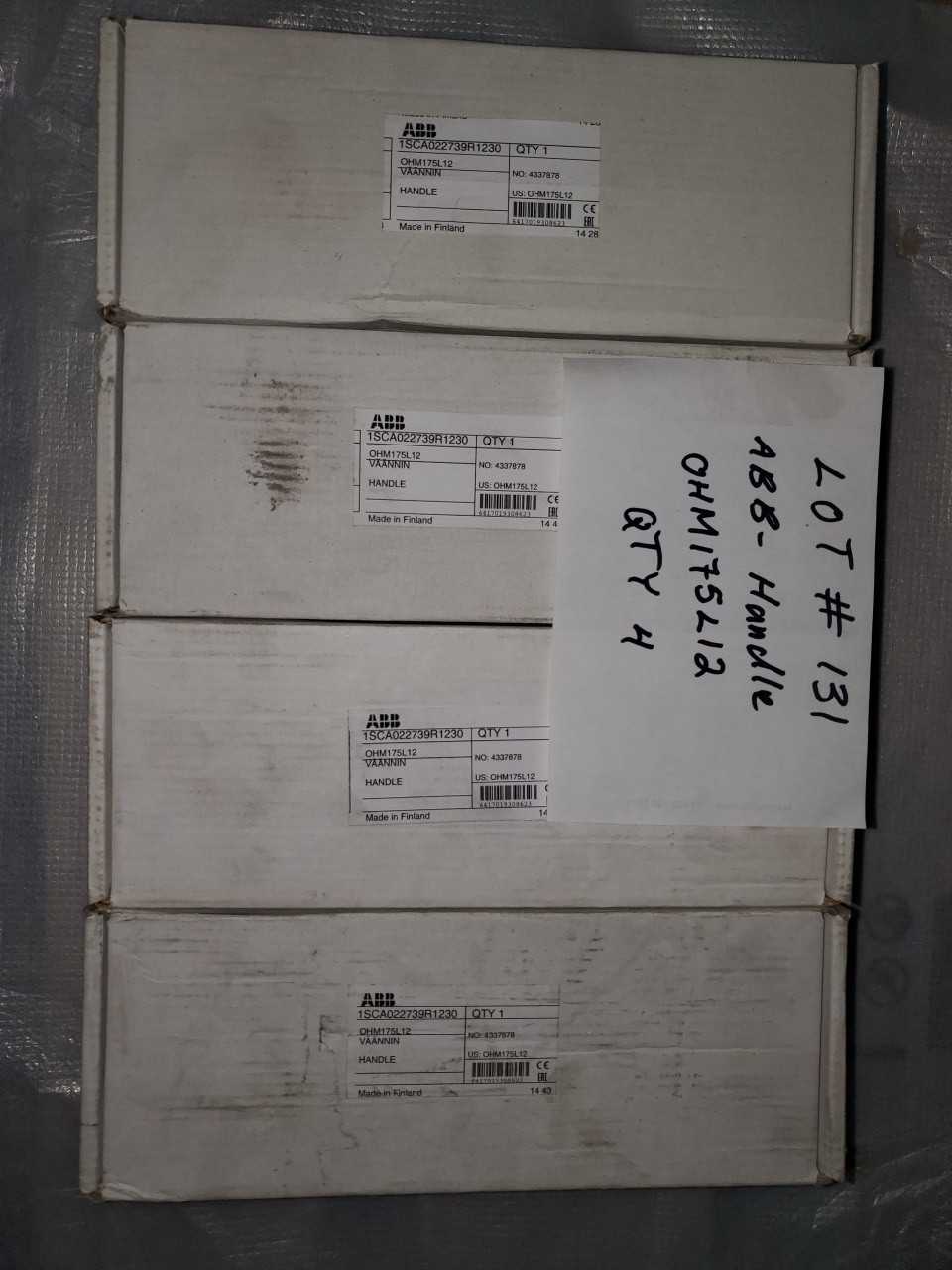 ABB - SS HANDLE OHM175L12 QYT. 4 - ELECTRICAL COMPONENTS ABB - SS HANDLE OHM175L12 QYT. 4 - ELECTRICAL COMPONENTS