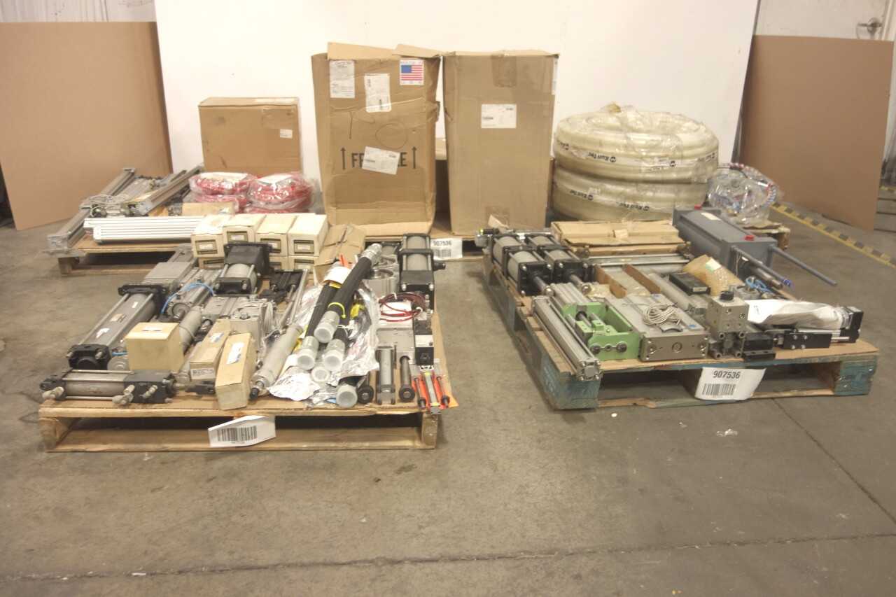 5 PALLETS OF ASSORTED PNEUMATIC REPLACEMENT PARTS - PNEUMATIC POWER TOOL