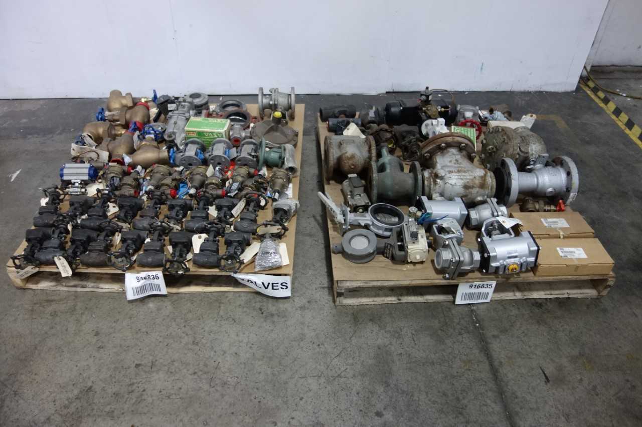 2 PALLETS OF ASSORTED VALVES - VALVES