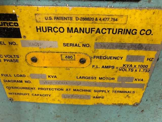 Hurco Vertical Milling Machine - CNC MACHINING CENTERS