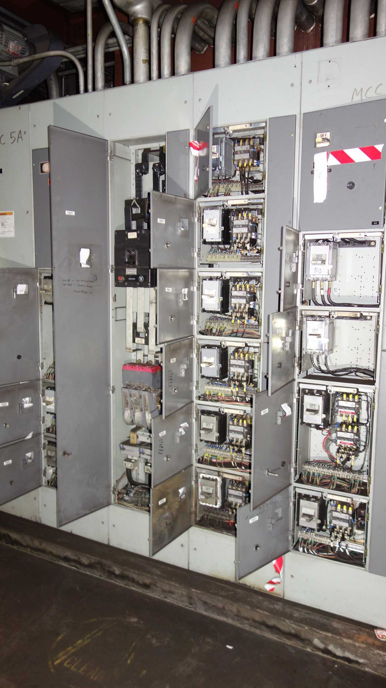 X4 VERTICAL SECTIONS OF WESTINGHOUSE MCC BUCKETS - MOTOR CONTROL CENTERS